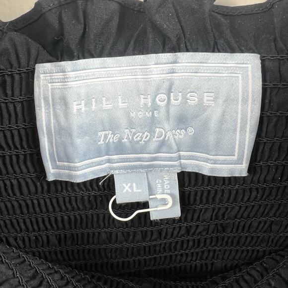 Hill House Black Ellie Nap Dress Size XL Sleeveless Ruffle Tiered Midi - Picture 8 of 11